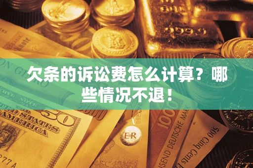 济南欠条的诉讼费怎么计算？哪些情况不退！
