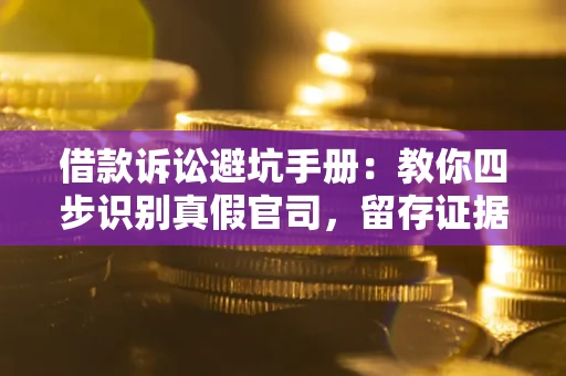 济南借款诉讼避坑手册：教你四步识别真假官司，留存证据不踩雷