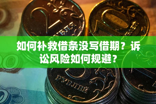 济南如何补救借条没写借期？诉讼风险如何规避？