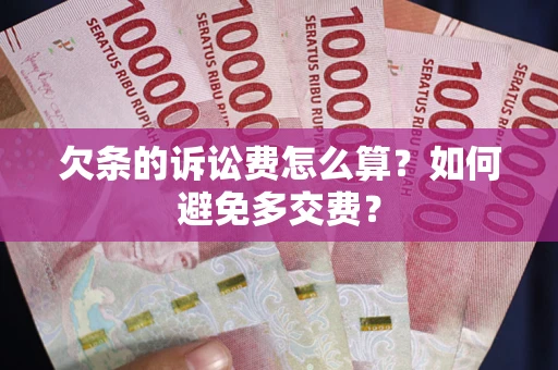 济南欠条的诉讼费怎么算？如何避免多交费？