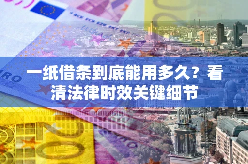 济南一纸借条到底能用多久？看清法律时效关键细节