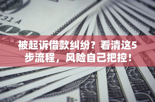 济南被起诉借款纠纷？看清这5步流程，风险自己把控！