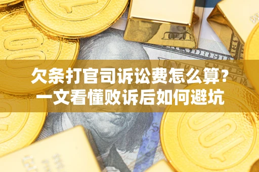济南欠条打官司诉讼费怎么算？一文看懂败诉后如何避坑