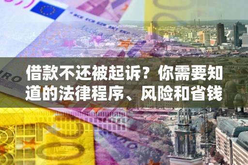 济南借款不还被起诉？你需要知道的法律程序、风险和省钱技巧